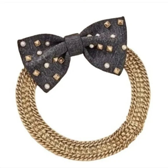 Neoprene Bow Necklace