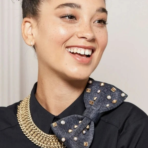 Neoprene Bow Necklace