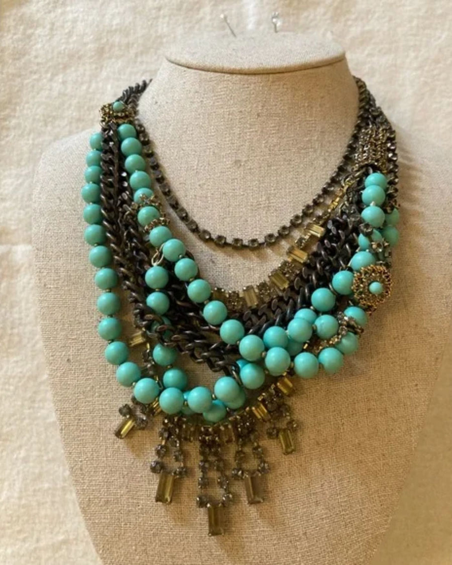 Marchesa Multi Strand Statement Necklace