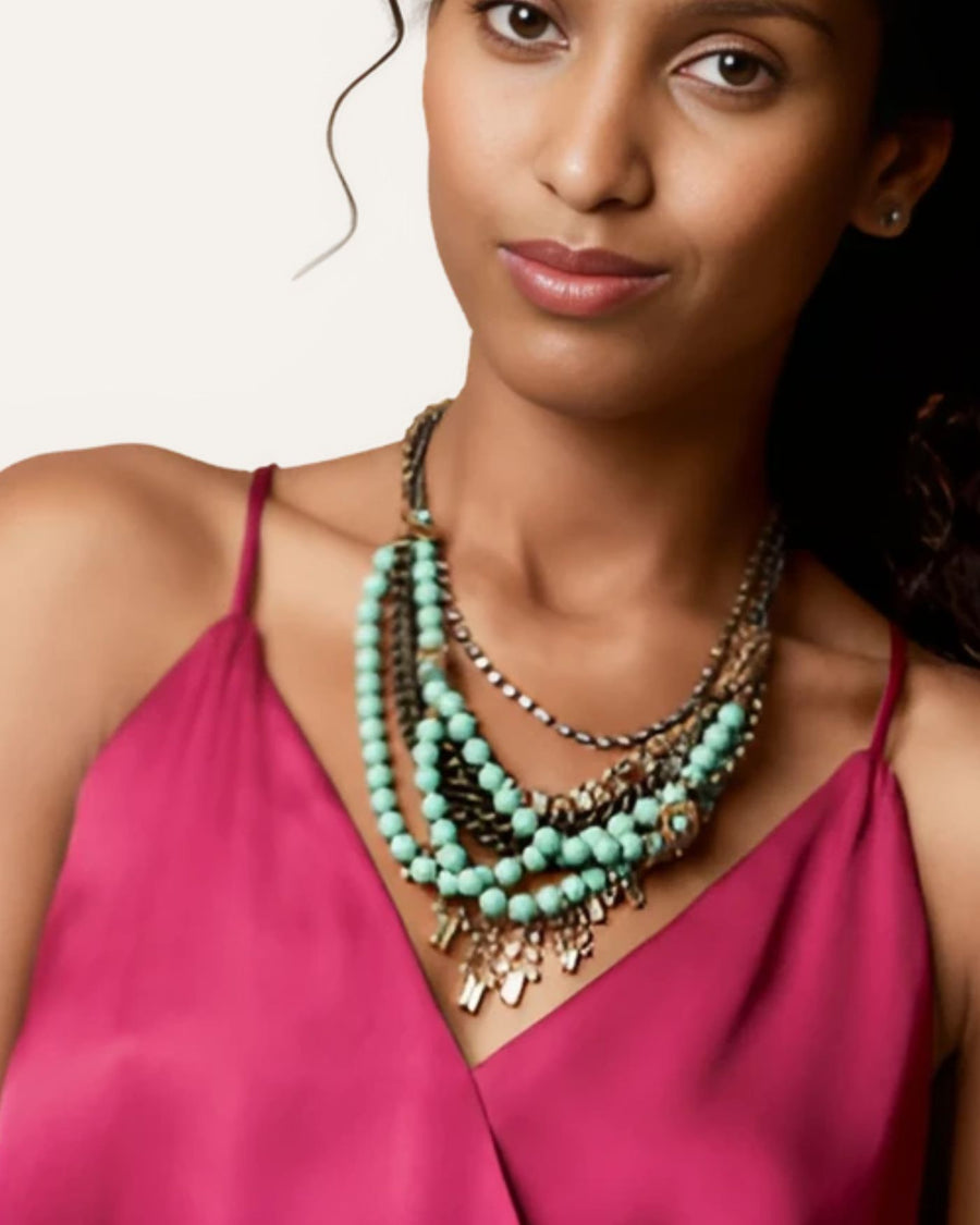 Marchesa Multi Strand Statement Necklace