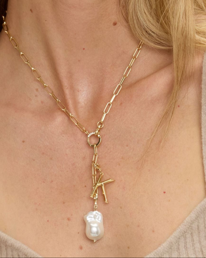 Oversized Tatum Pearl Charm