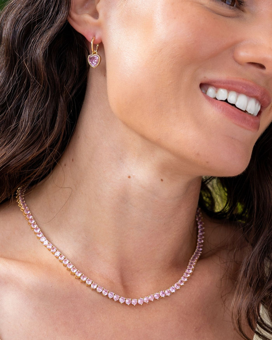 Inheritance Tennis Necklace | Pink Sapphire
