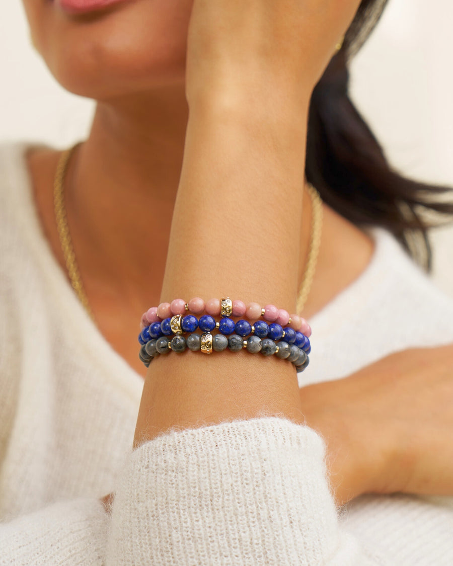 Power Stone Stretch Bracelet | Lapis