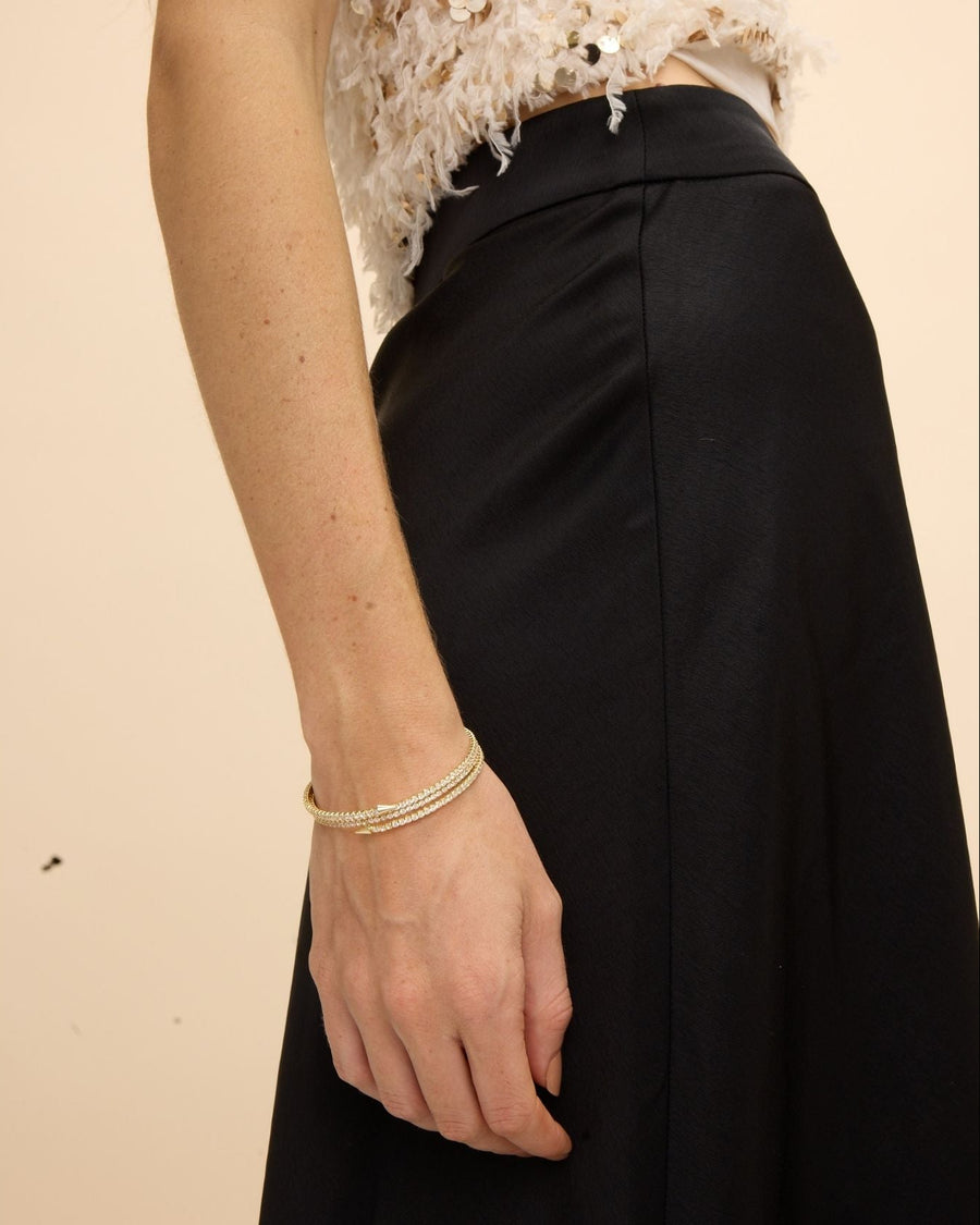 Rebel Pavé Coil Bracelet