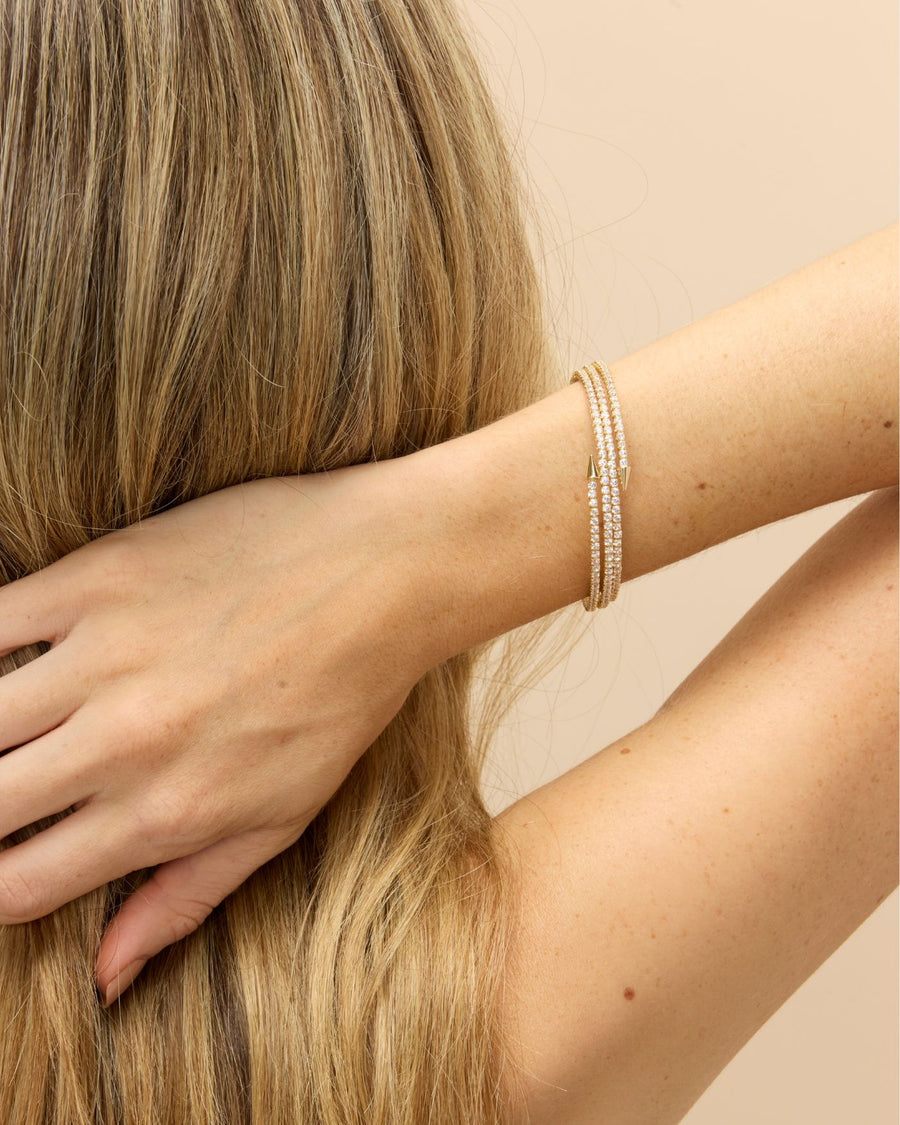 Rebel Pavé Coil Bracelet