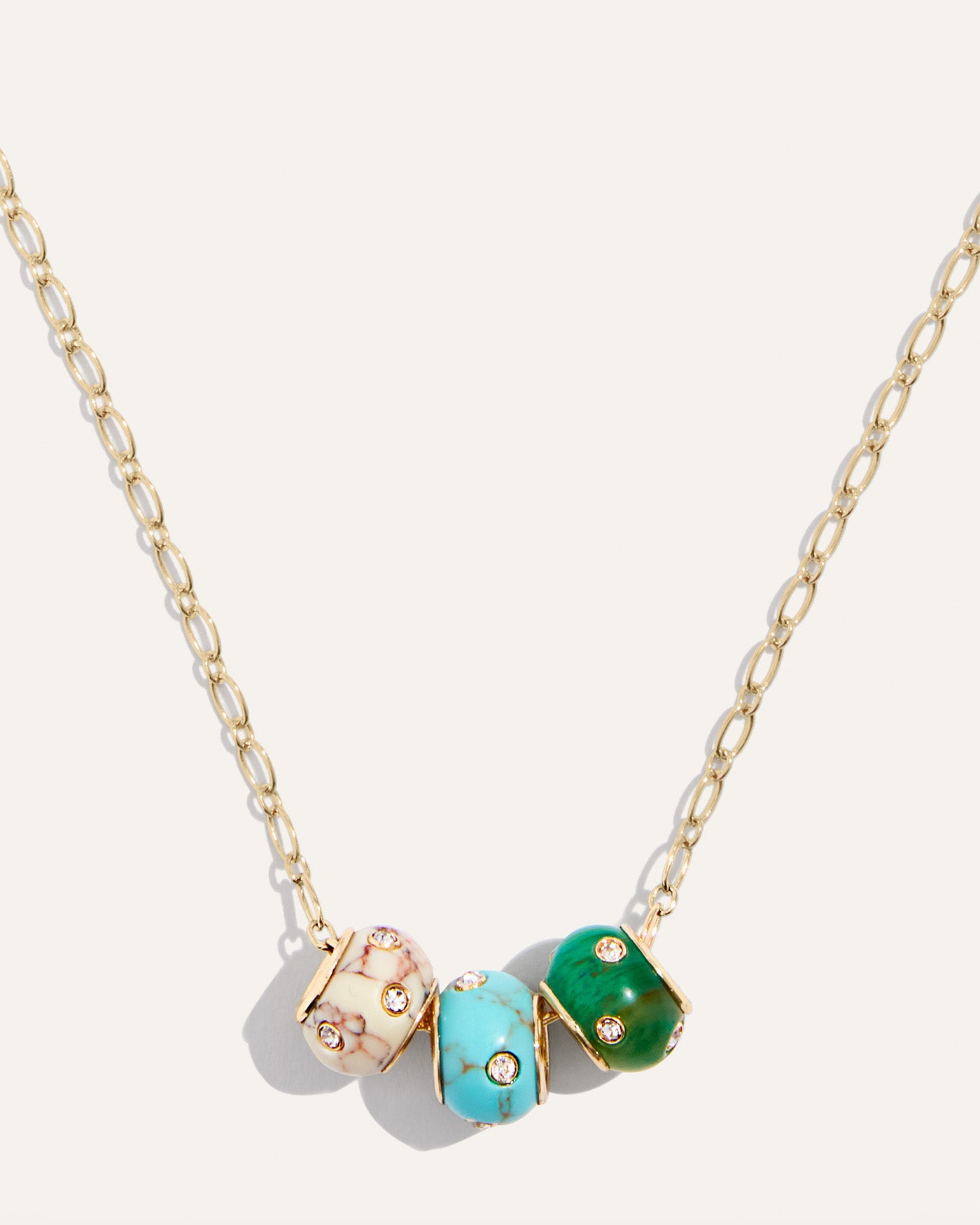 Rondelle Trio Adjustable Necklace