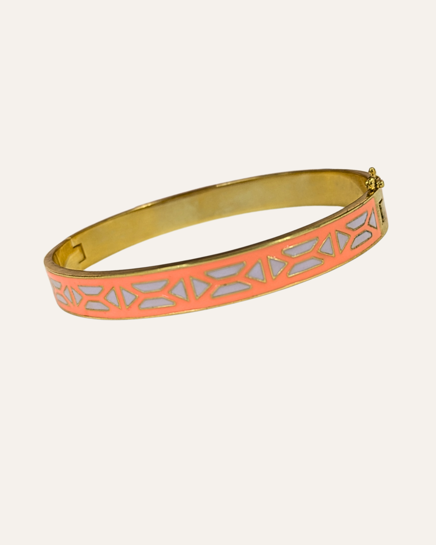 Thin Breezeblock Enamel Bangle | Multicolor