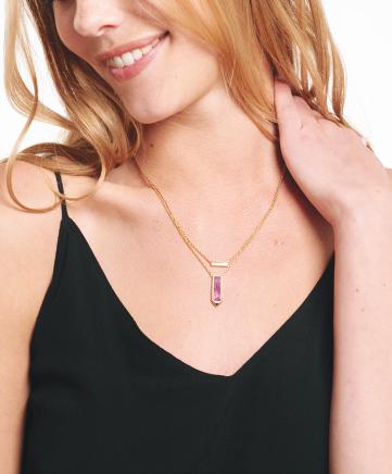 Spear Stone Pendant Necklace