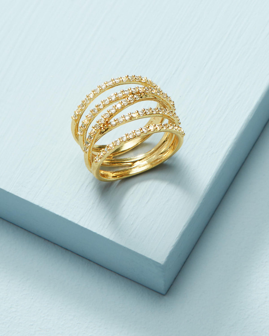Pavé Stellar Ring