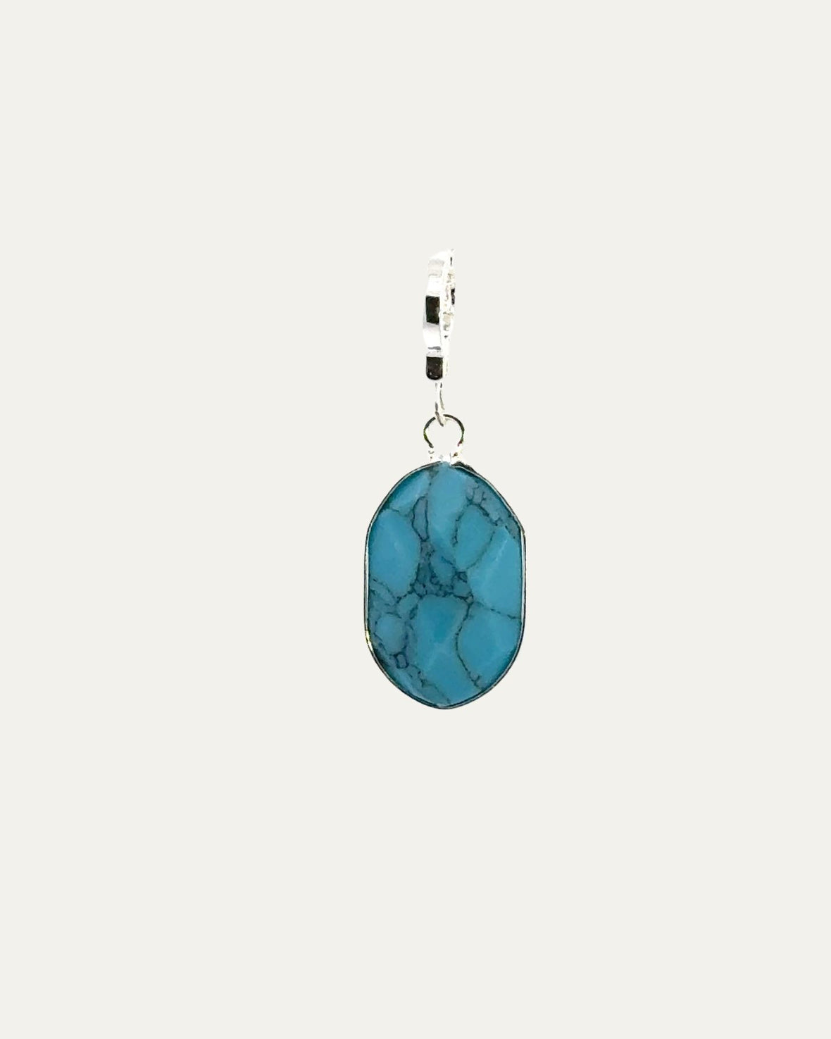 Tatum Turquoise Charm |Silver