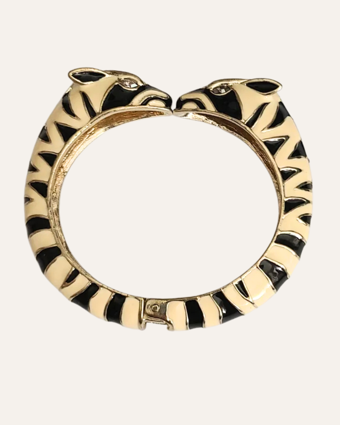 Zebra Enamel Bangle