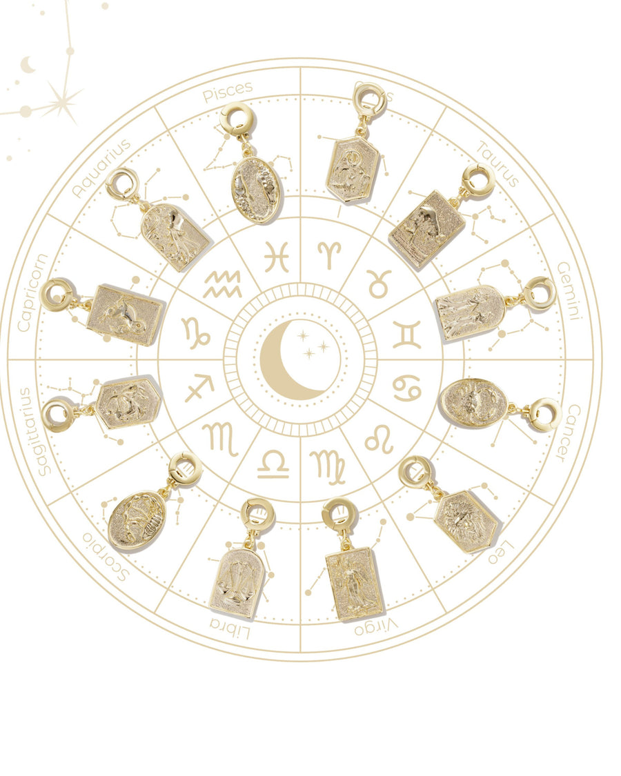 Tatum Link Necklace with Zodiac pendant