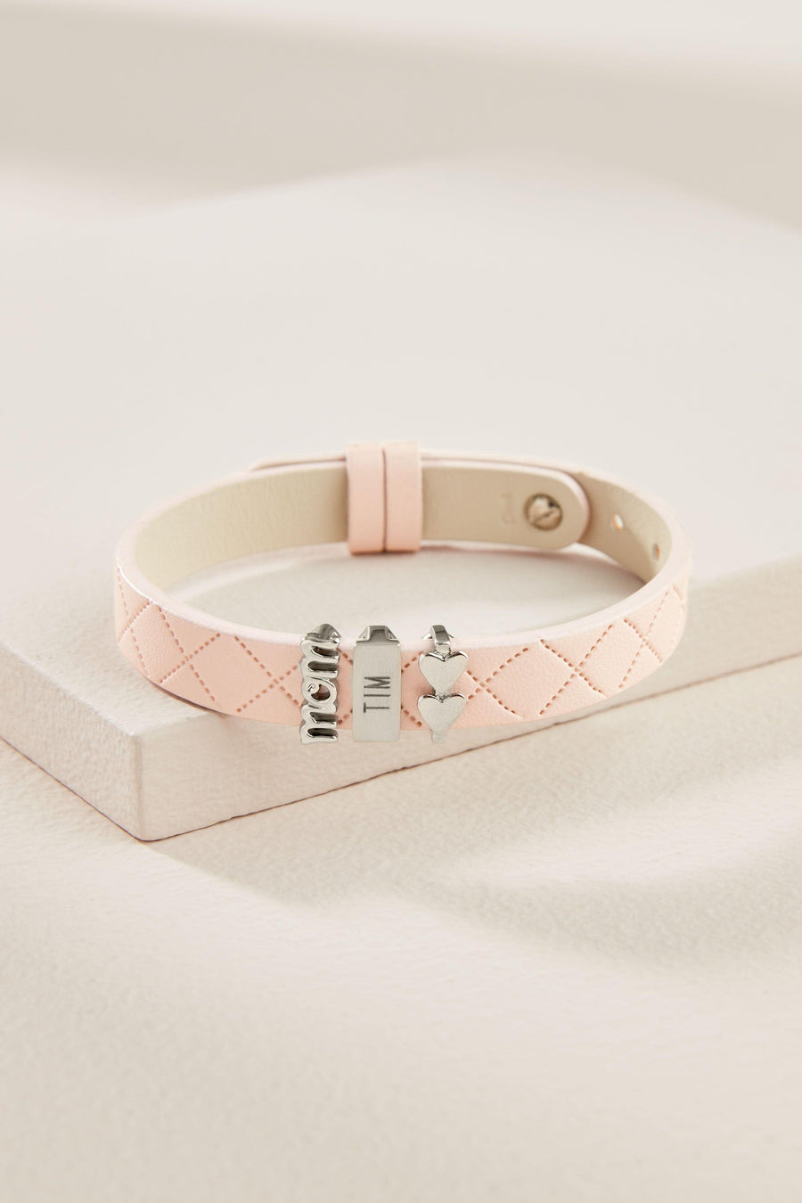 Louis Vuitton Keep It Bracelet (Pink Leather)