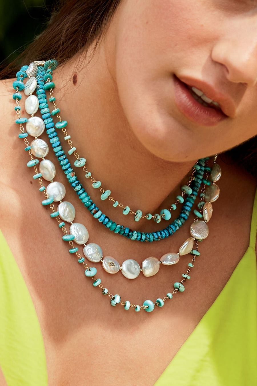 Modern Bohemian Pearl Statement Necklace