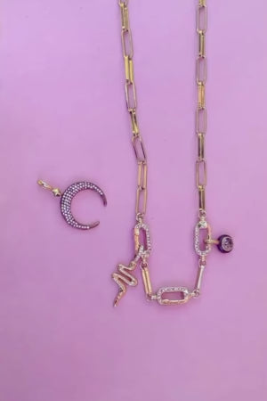 Stella Strands Triple Charm Keeper Necklace