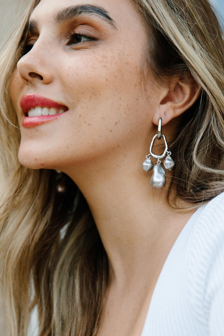 Jackie Pearl Convertible Hoop Statement Earrings - Stella & Dot