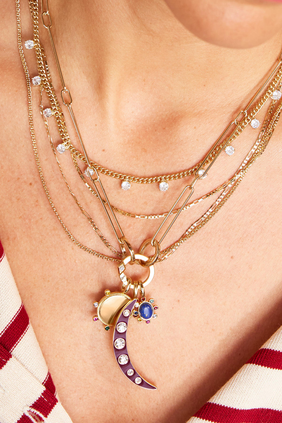 Stella Strands Paperclip Charm Keeper Necklace - Stella & Dot