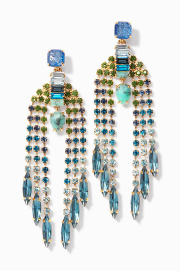 Chandelier Earrings - Blue/Multi - Stella & Dot