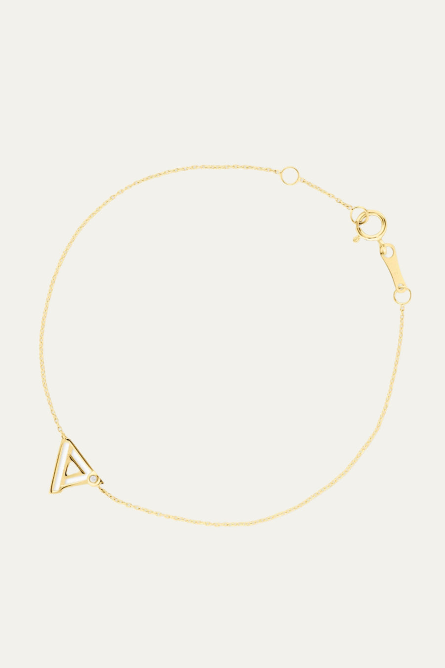 Covet Single Initial 14kt + Diamond Bracelet - Stella & Dot