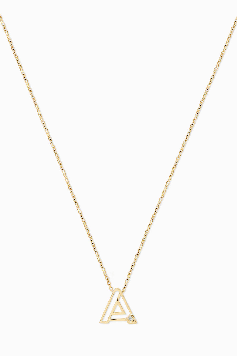 Covet Single Initial 14kt + Diamond Necklace - Stella & Dot