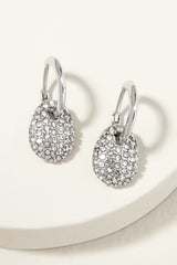 Ulani Reversible Drop Huggie Earrings | Silver