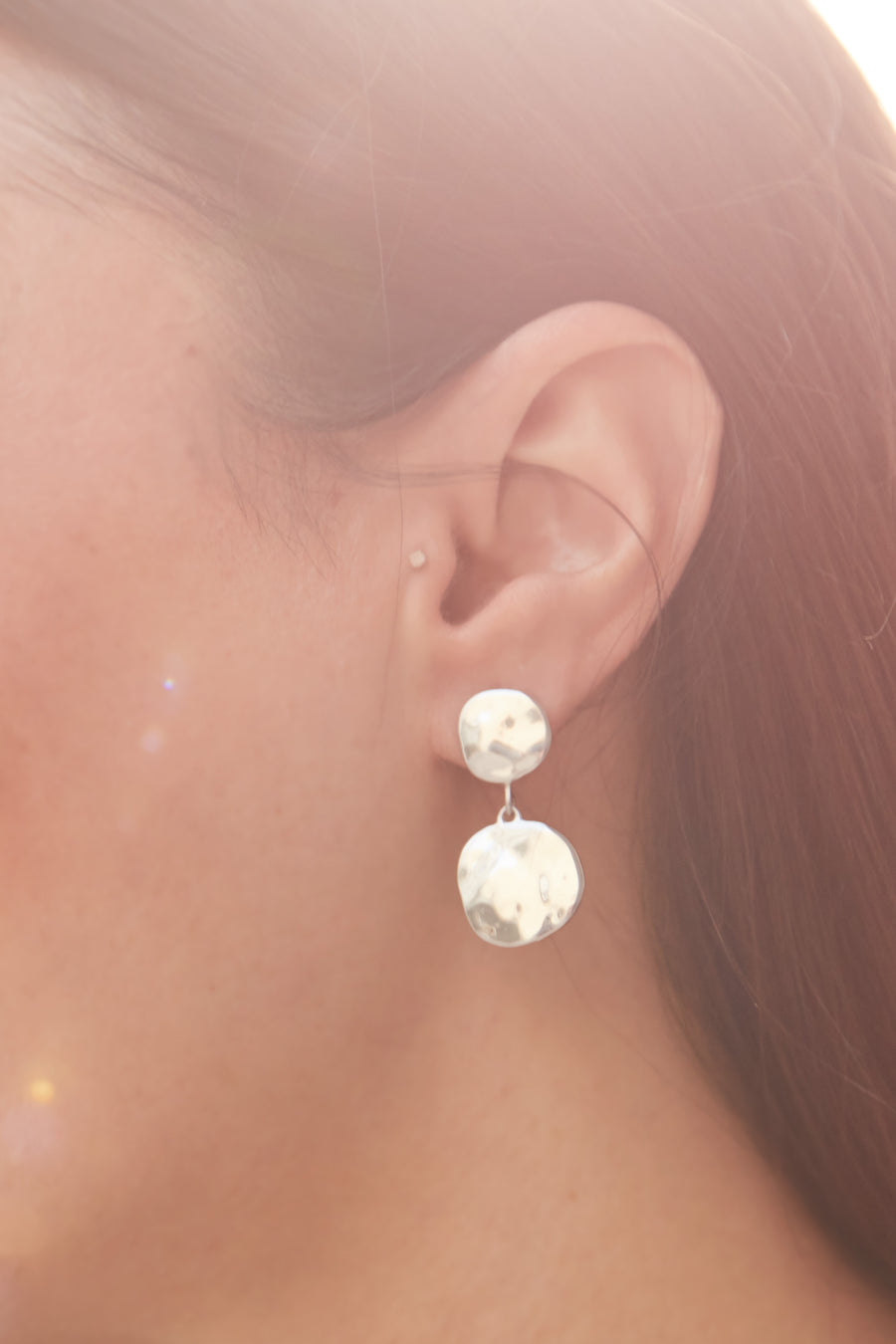 Metal Bubbles Convertible Hoop Earrings