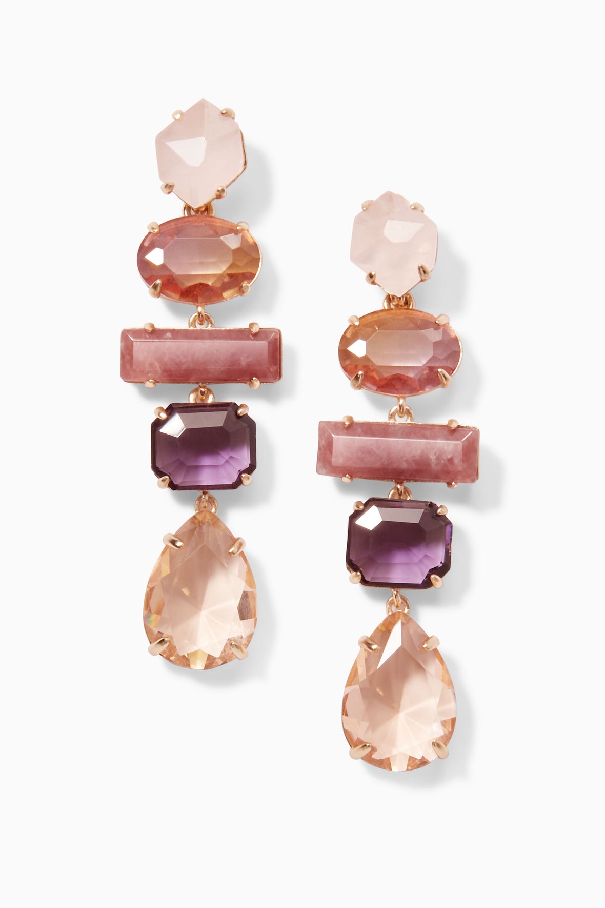 Gem Linear Earrings