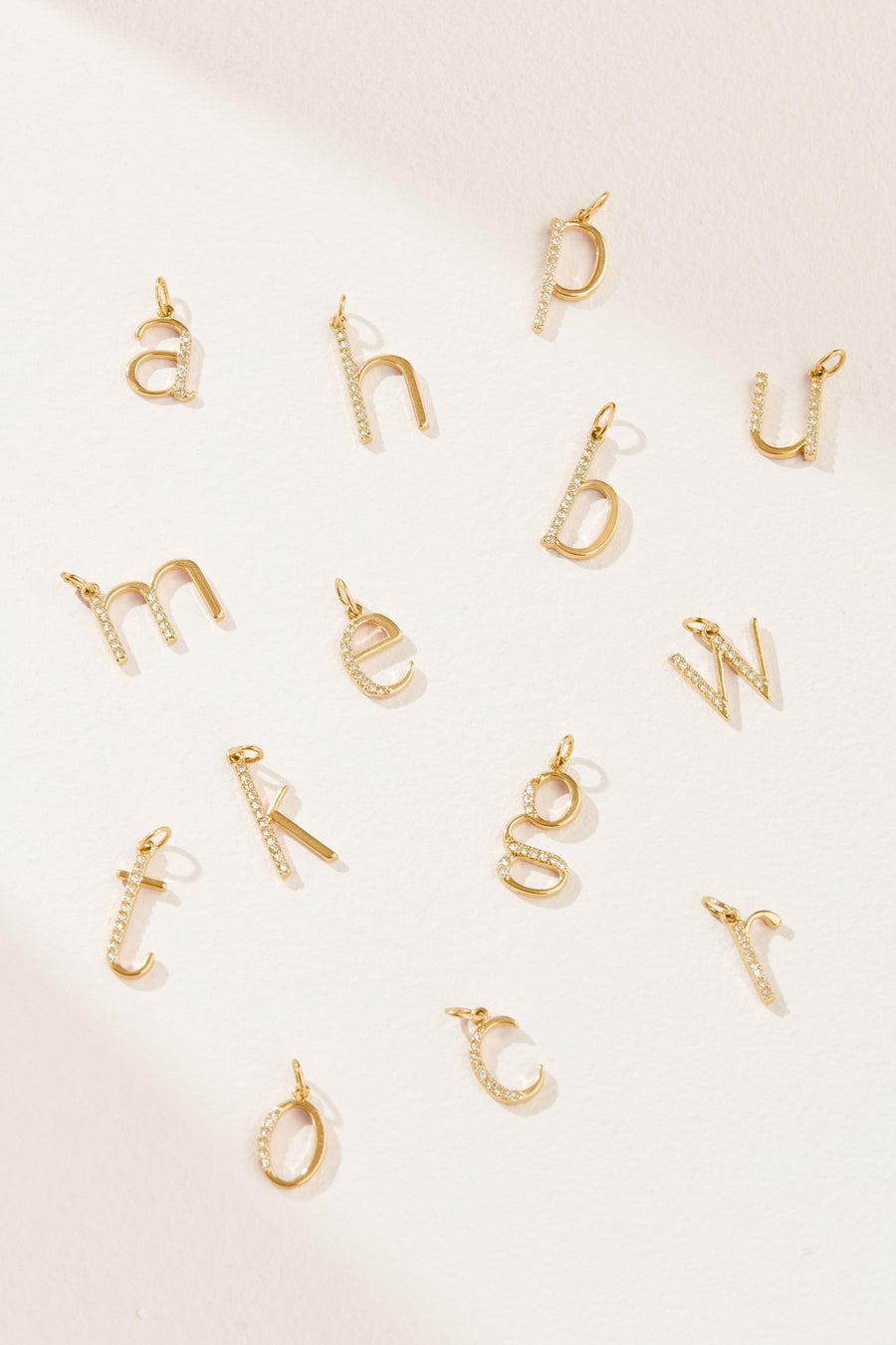 Pavé Letter Necklace Charms Initials – Stella & Dot